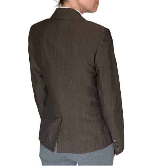 TALL Long Tall Sally UK Linen Blend Blazer Sz UK 10 (US 6) - Picture 4 of 15